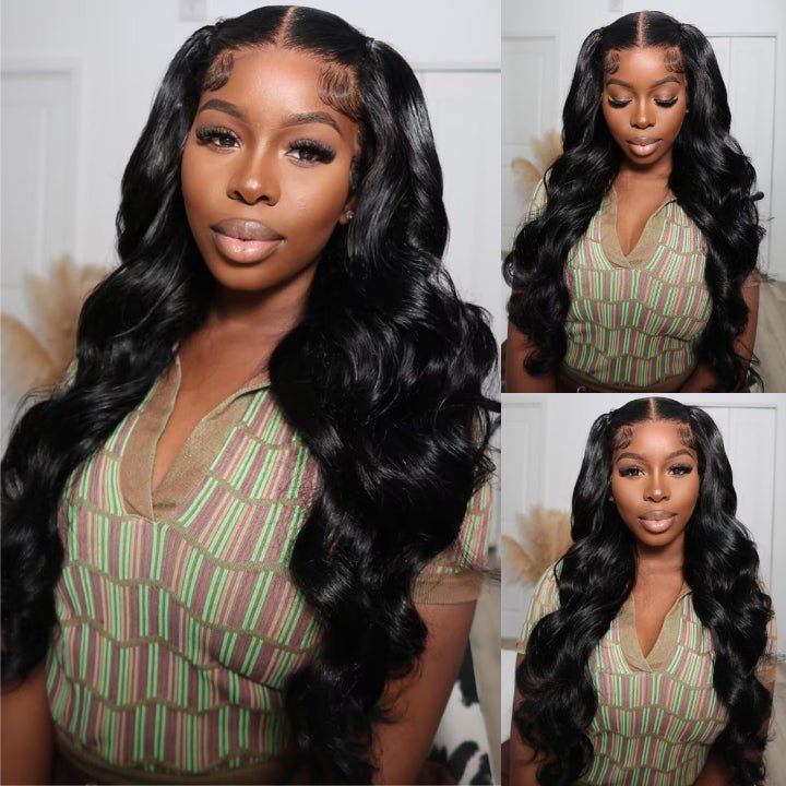 Wear Go Glueless Body Wave Pre Cut HD Transaparent Lace 100% Virgin Human Hair Wigs Wear & Go Pre Plucked Hairline Air Cap Wig - Geeta Hair - GeetaHair