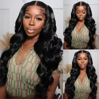 Wear Go Glueless Body Wave Pre Cut HD Transaparent Lace 100% Virgin Human Hair Wigs Wear & Go Pre Plucked Hairline Air Cap Wig - Geeta Hair - GeetaHair