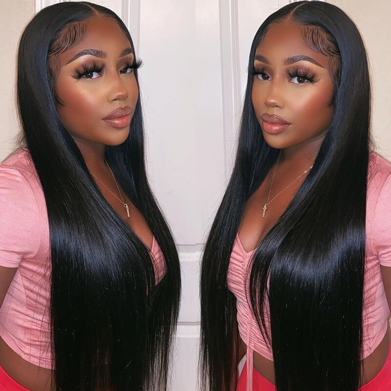 24 Hours Shipping Straight Hair Pre Cut 4x6 HD Lace Front Wig Pre Plucked Natural Hairline 100% Virgin Human Hair Wigs - GeetaHair