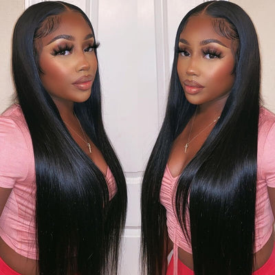 24 Hours Shipping Straight Hair Pre Cut 4x6 HD Lace Front Wig Pre Plucked Natural Hairline 100% Virgin Human Hair Wigs - GeetaHair