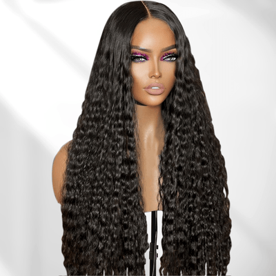 Flowy Bohemia Curls 5x5/13x4 Lace Wig Glueless Curly Pre plucked Hairline Human Hair Wigs - GeetaHair - GeetaHair
