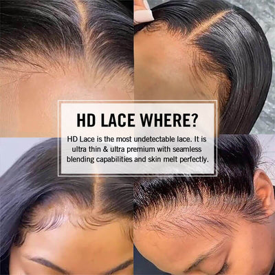 13x4 HD Transparent Lace Front Water Wave Wig Pre Plucked Hairline Natural Looking Wig For Black Women - Geeta Hair - GeetaHair