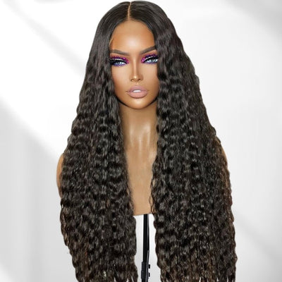 Flowy Bohemia Curls 5x5/13x4 Lace Wig Glueless Curly Pre plucked Hairline Human Hair Wigs - GeetaHair - GeetaHair