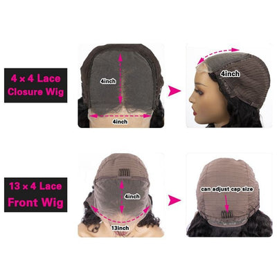 Spring Sale Ombre Brown Body Wave Human Hair HD Lace Front Wigs/Glueless 4x4 Closure Wigs Pre Plucked Hairline With Baby Hair - Geeta Hair - GeetaHair