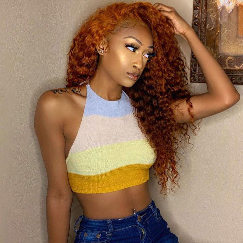 Ginger Color Wig Curly Hair 13x4 HD Lace Front Wig 100% Virgin Human Hair Wig Natural Hairline With Baby Hair - Geeta Hair - GeetaHair