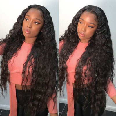 13x4 Transparent HD Lace Front Loose Deep Wave Glueless Human Hair Wig - Geeta Hair - GeetaHair
