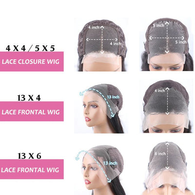 Flowy Bohemia Curls 5x5/13x4 Lace Wig Glueless Curly Pre plucked Hairline Human Hair Wigs - GeetaHair - GeetaHair