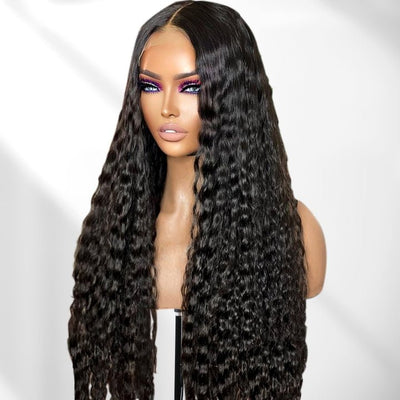 Flowy Bohemia Curls 5x5/13x4 Lace Wig Glueless Curly Pre plucked Hairline Human Hair Wigs - GeetaHair - GeetaHair