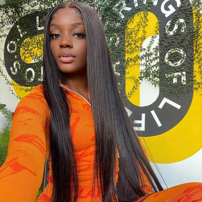 Buy 1 Get 1 Free:13x4 Straight Hair HD Transparent Lace Front Wig - Flash Sale - GeetaHair