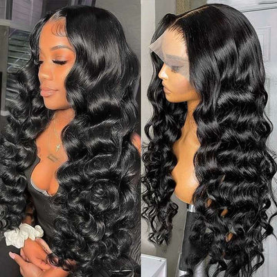 Geeta Natural Crimps Curls Loose Deep Wave HD Lace Frontal Glueless Wig Flash Sale - GeetaHair