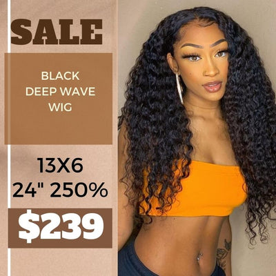 Crazy Flash Sale: Deep Wave 13x6 HD Lace Frontal Wig - Only 2 Days - GeetaHair