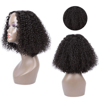 Short Curly Bob 4x4 HD Lace Closure Wig Thick Human Hair Bob Wigs 180%/250% Density With Baby Hair - Geeta Hair - GeetaHair