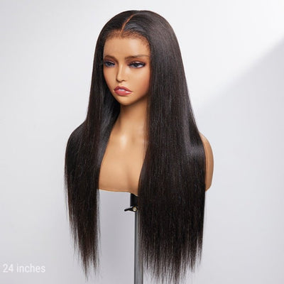 Type 4C Natural Edges Straight 13x4 Undetectable Lace Front Wig With Kinky Baby Hairline - Geeta Hair - GeetaHair