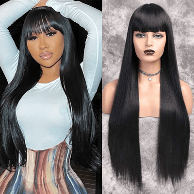 Flash Sale: Buy 180% Density Loose Deep Wave 13*4 Lace Wig, Get Straight Wig With Bangs For Free - GeetaHair