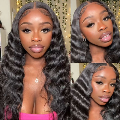 Flash Sale: Buy 180% Density Loose Deep Wave 13*4 Lace Wig, Get Straight Wig With Bangs For Free - GeetaHair
