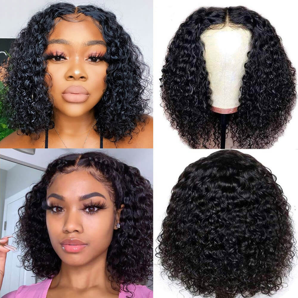 Flash Sale: Buy 13*4 Curly Bob Lace Wig, Get 4*4 Straight Bob Wig For Free - GeetaHair