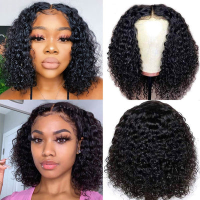 Flash Sale: Buy 13*4 Curly Bob Lace Wig, Get 4*4 Straight Bob Wig For Free - GeetaHair
